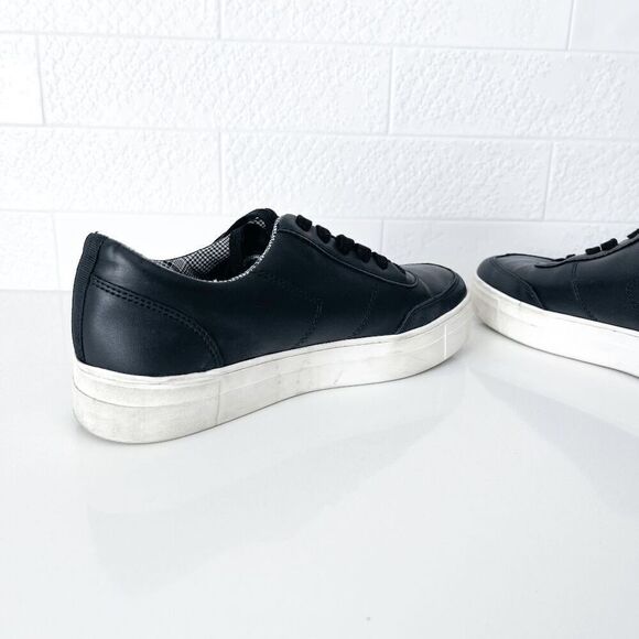 Aldo Womens Lace Up Plaid Casual Sneaker Shoes Black 37.5 - Picture 5 of 8